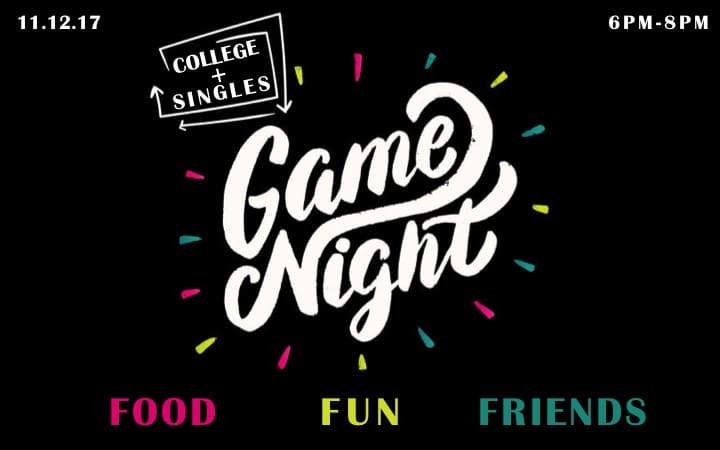College & Singles Game Night