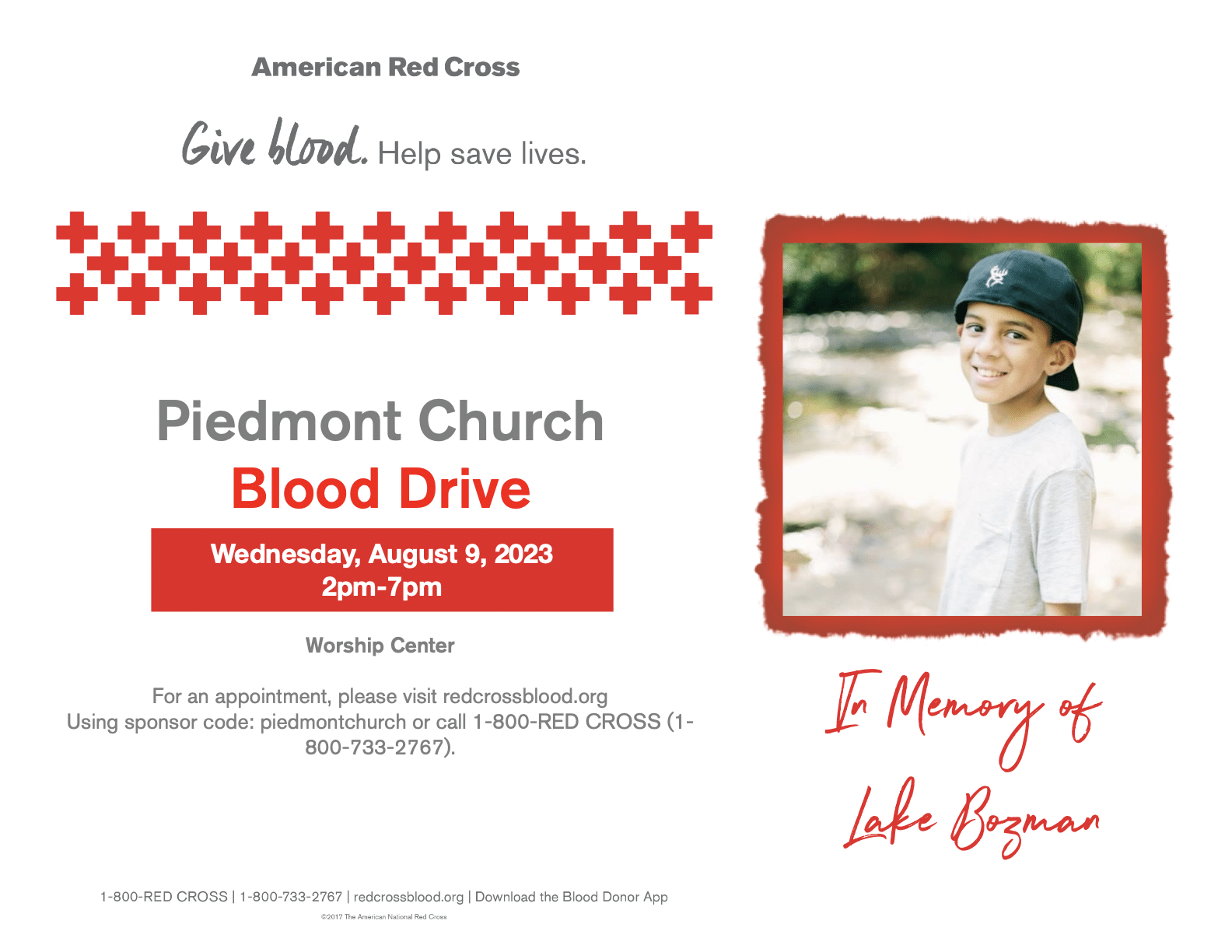 Piedmont Church Blood Drive