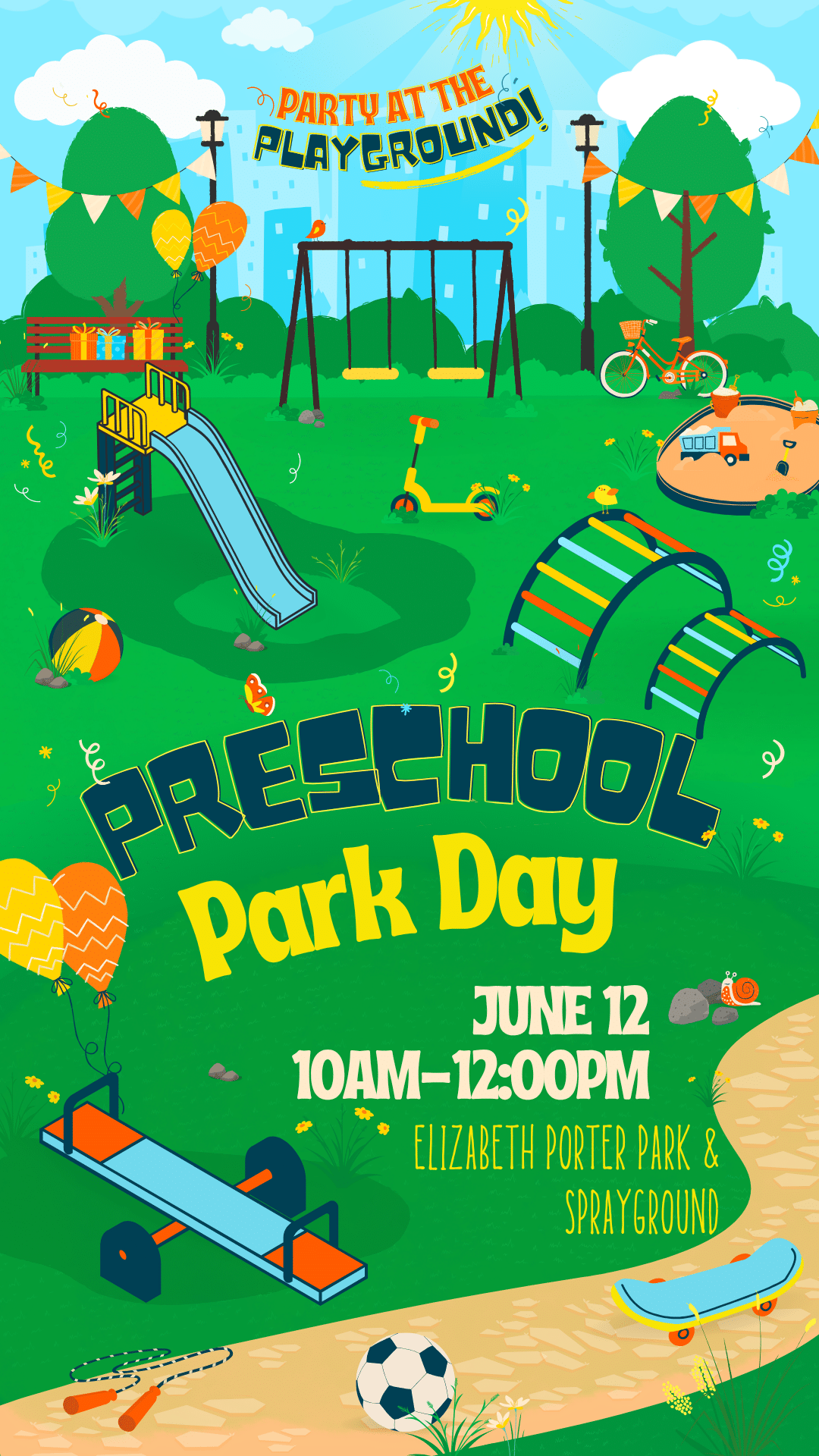 Preschool Families Park Day